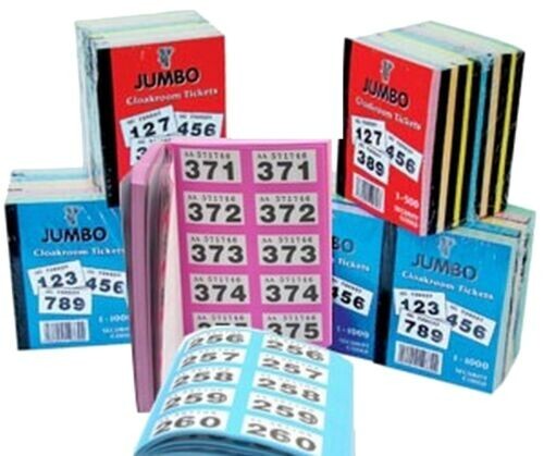 Cloakroom raffle tickets 500 - cloakroom,