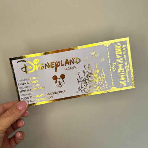 Personalised disneyland foil - disneyland,