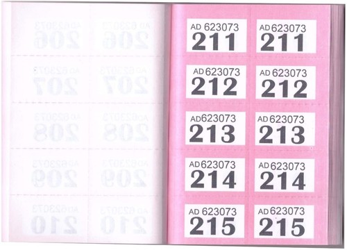 1000 cloakroom raffle - 1-1000,