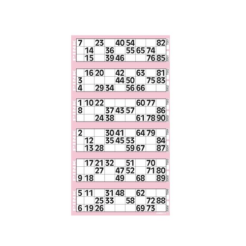 Bingo flyers pad 750 - bingo, of
