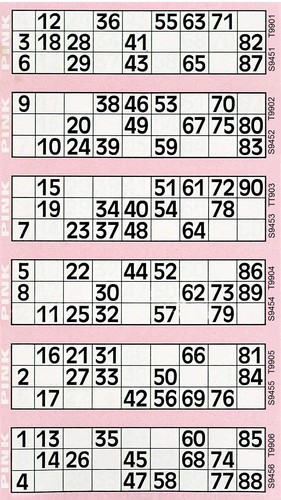 Jumbo 300 bingo - 300, tickets,