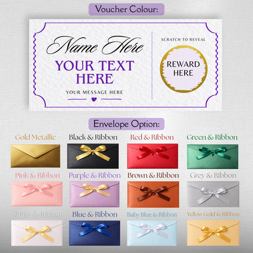 Personalised scratch reveal - scratch, to