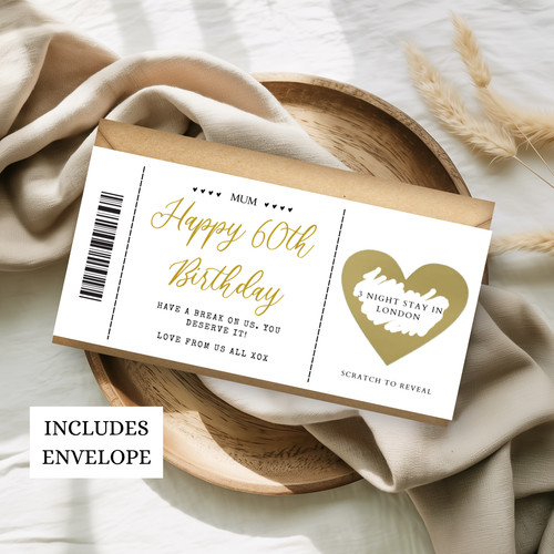Personalised scratch reveal - scratch, to