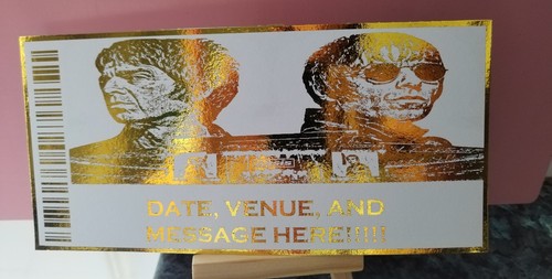 Personalised foiled concert - foiled,