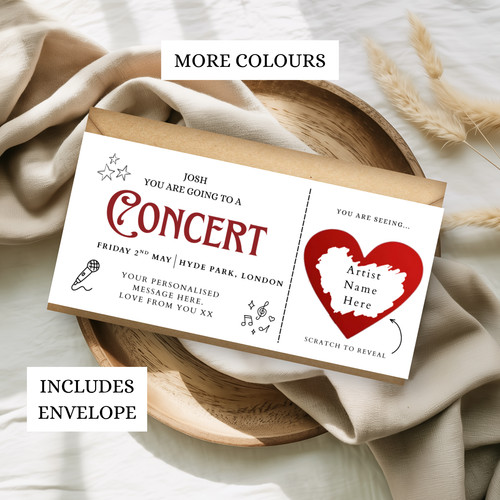 Personalised concert scratch - concert,