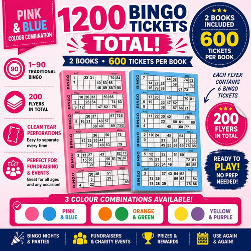 Bingo tickets books 90 - bingo,
