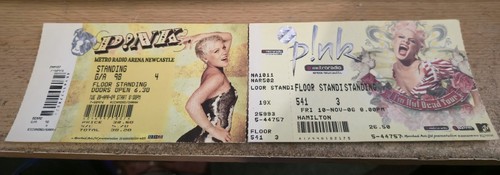 Used pink concert tickets - used,