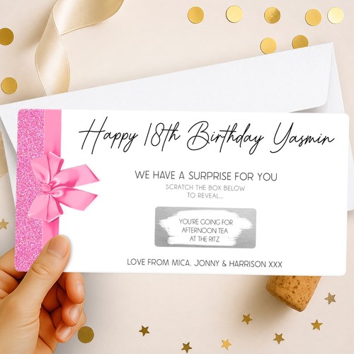 Personalised scratch card - personalised,