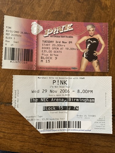 Pink used tickets 2006 and - x, 2