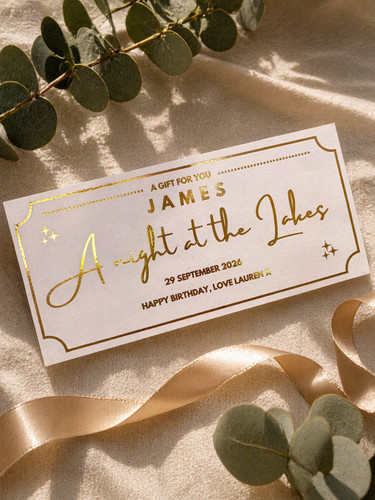 Personalised foil ticket - foil,