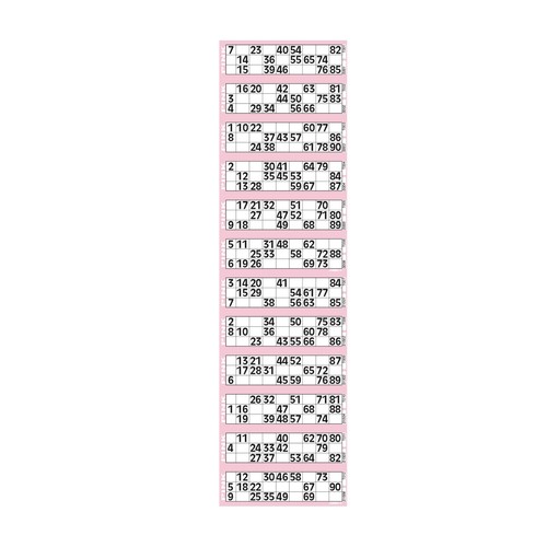 Pink bingo tickets 000 - bingo,