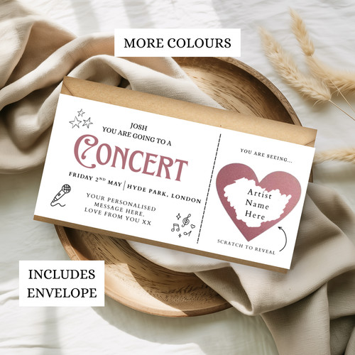 Personalised concert scratch - concert,