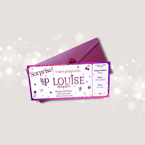 Personalised foiled louise - p,
