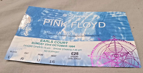 Pink floyd used ticket - pink,