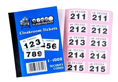 Raffle cloakroom tickets 500 - raffle, /