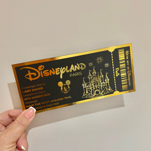 Personalised disneyland foil - personalised,