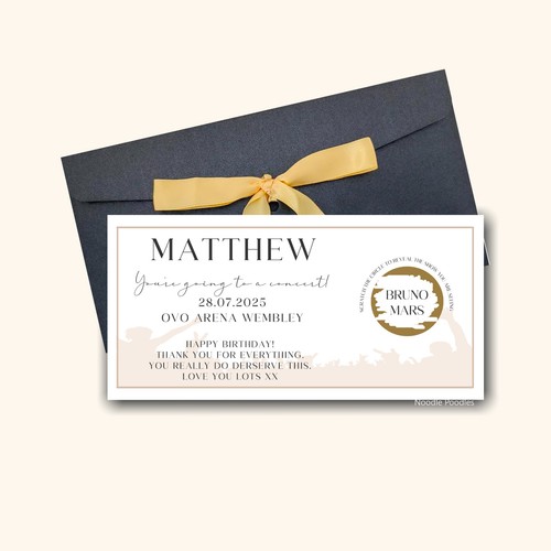 Personalised theatre ticket - personalised,
