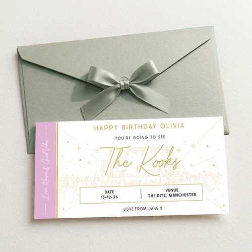 Personalised concert ticket - personalised,
