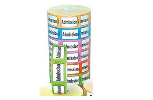 Admission roll tickets mixed - roll,