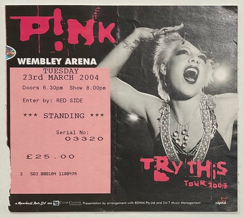 Original concert tickets - original,