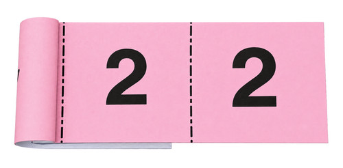 Raffle cloakroom tickets - cloakroom,