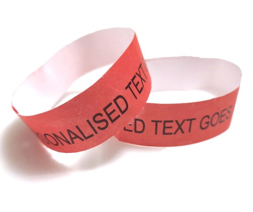 Personalised paper wristbands - personalised,