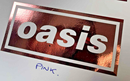 Oasis souvenir ticket foiled - oasis,