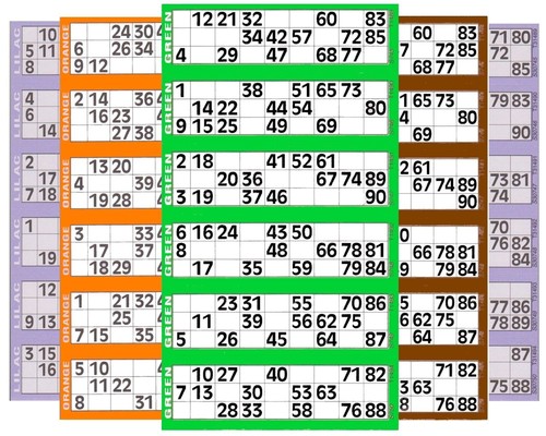 Bingo flyers tickets pads - pads, 6s