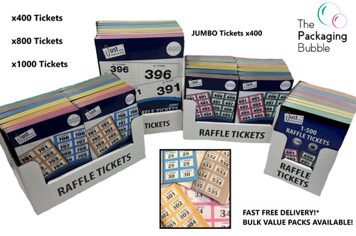 Raffle cloakroom tickets 400 - tickets,