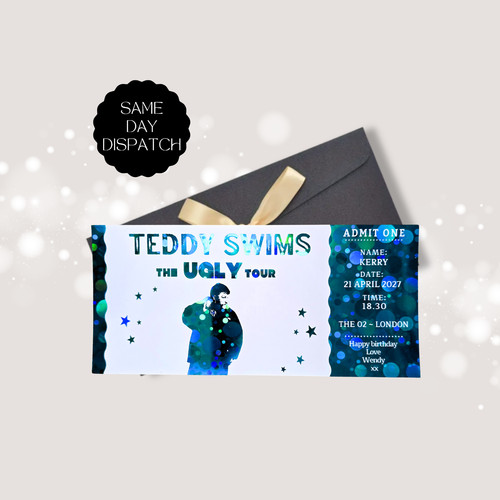 Personalised teddy swims - personalised,
