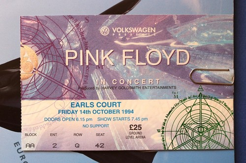Pink floyd 1994 ticket - floyd, stubb